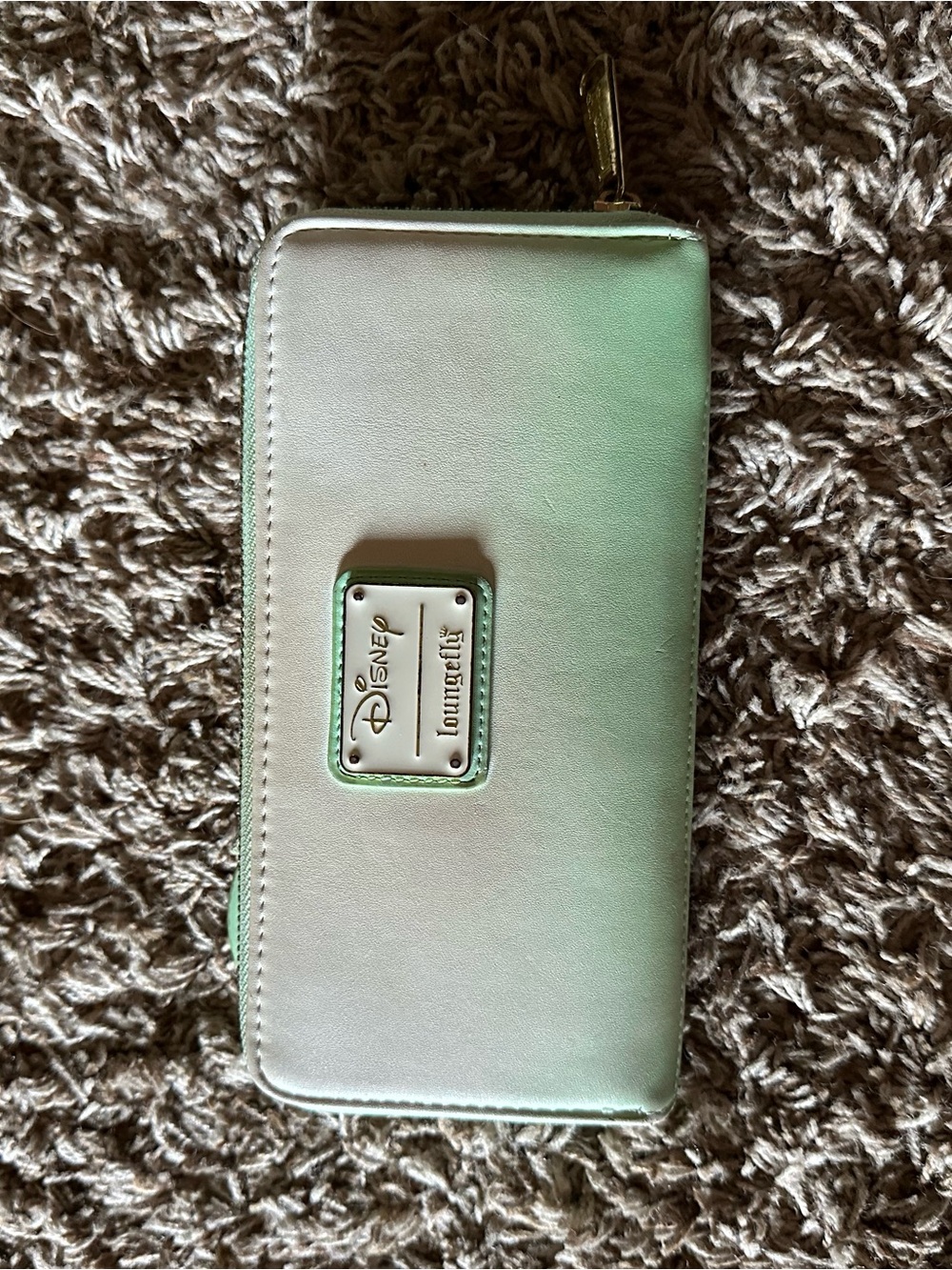 Loungefly Mint Green Floral Ear Mini Backpack with Matching Wallet - Picture 5 of 5
